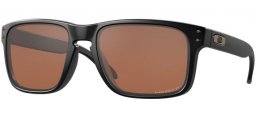 Sunglasses - Oakley - HOLBROOK OO9102 - 9102-D7 MATTE BLACK // PRIZM TUNGSTEN POLARIZED