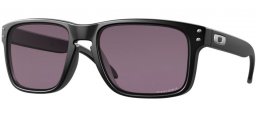 Sunglasses - Oakley - HOLBROOK OO9102 - 9102-E8 MATTE BLACK // PRIZM GREY