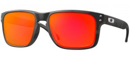 Sunglasses - Oakley - HOLBROOK OO9102 - 9102-E9 BLACK CAMO // PRIZM RUBY