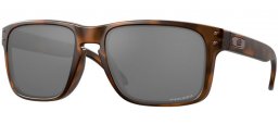 Lunettes de soleil - Oakley - HOLBROOK OO9102 - 9102-F4 MATTE BROWN TORTOISE // PRIZM BLACK