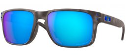 Sunglasses - Oakley - HOLBROOK OO9102 - 9102-G7 MATTE BLACK TORTOISE // PRIZM SAPPHIRE POLARIZED