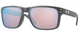 Sunglasses - Oakley - HOLBROOK OO9102 - 9102-U5 STEEL // PRIZM SNOW SAPPHIRE