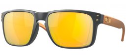 Lunettes de soleil - Oakley - HOLBROOK OO9102 - 9102-W4 MATTE COAL // PRIZM 24K POLARIZED