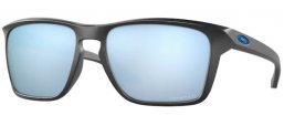 Sunglasses - Oakley - SYLAS OO9448 - 9448-17 MATTE BLACK // PRIZM DEEP WATER POLARIZED
