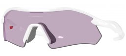 Lunettes de soleil - Oakley - RADAR PLATE OO9495D - 9495-08 POLISHED WHITE // PRIZM SLATE