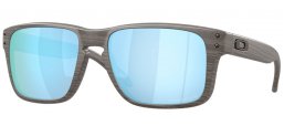 Lunettes de soleil - Oakley - HOLBROOK S OO9509 - 9509-05 WOODGRAIN // PRIZM DEEP WATER POLARIZED