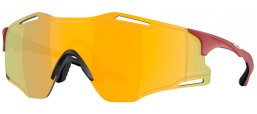 Gafas de Sol - Oakley - CYBR ZERO OO9512D - 9512-03 MATTE IRON RED // PRIZM 24K
