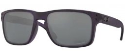 Sunglasses - Oakley - HOLBROOK OO9102 - 9102-O4 TRANSLUCENT PURPLE SHADOW CAMO // PRIZM BLACK