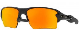 Sunglasses - Oakley - FLAK 2.0 XL OO9188 - 9188-F6 POLISHED BLACK // PRIZM RUBY POLARIZED