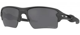 Lunettes de soleil - Oakley - FLAK 2.0 XL OO9188 - 9188-F8 STEEL // PRIZM BLACK POLARIZED