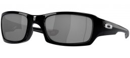 Sunglasses - Oakley - FIVES SQUARED OO9238 - 9238-06 POLISHED BLACK // BLACK IRIDIUM POLARIZED