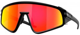 Lunettes de soleil - Oakley - LATCH PANEL OO9404 - 9404-16 MATTE BLACK // PRIZM RUBY