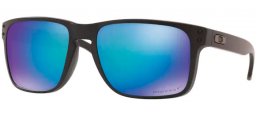 Sunglasses - Oakley - HOLBROOK XL OO9417 - 9417-21 MATTE BLACK // PRIZM SAPPHIRE POLARIZED