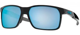 Lunettes de soleil - Oakley - PORTAL X OO9460 - 9460-04 POLISHED BLACK // PRIZM DEEP H2O POLARIZED