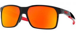 Sunglasses - Oakley - PORTAL X OO9460 - 9460-05 POLISHED BLACK // PRIZM RUBY POLARIZED