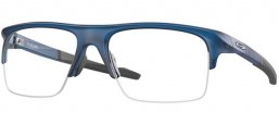 Lunettes de vue - Oakley Prescription Eyewear - OX8061 PLAZLINK - 8061-04 TRANSLUCENT MATTE BLUE