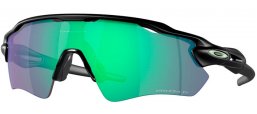 Sunglasses - Oakley - RADAR EV PATH OO9208 - 9208-F0 MATTE BLACK // PRIZM JADE POLARIZED