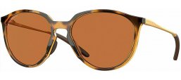 Lunettes de soleil - Oakley - SIELO OO9288 - 9288-03 POLISHED BROWN TORTOISE // PRIZM BRONZE POLARIZED