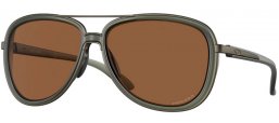Sunglasses - Oakley - SPLIT TIME OO4129 - 4129-25 MATTE OLIVE INK // PRIZM BRONZE
