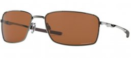 Sunglasses - Oakley - SQUARE WIRE OO4075 - 4075-14 TUNGSTEN // PRIZM TUNGSTEN POLARIZED