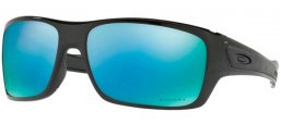 Sunglasses - Oakley - TURBINE OO9263 - 9263-14 POLISHED BLACK // PRIZM DEEP H20 POLARIZED