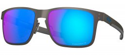 Gafas de Sol - Oakley - OO4123 HOLBROOK METAL 4123-07 MATTE GUNMETAL // PRIZM SAPPHIRE POLARIZED