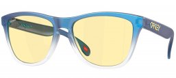 Gafas de Sol - Oakley - OO9013 FROGSKINS - 9013-M4 MATTE TRANSPARENT BLUE GRADIENT CYAN // PRIZM GAMING™ 2.0