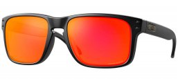 Gafas de Sol - Oakley - OO9102 HOLBROOK - 9102-E2 MATTE BLACK // PRIZM  RUBY