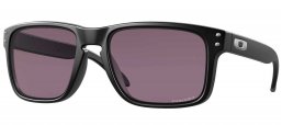Gafas de Sol - Oakley - OO9102 HOLBROOK - 9102-E8 MATTE BLACK // PRIZM GREY