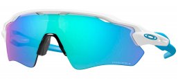 Gafas de Sol - Oakley - OO9208 RADAR EV PATH - 9208-57 POLISHED WHITE // PRIZM SAPPHIRE