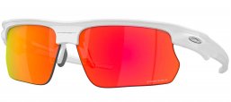Gafas de Sol - Oakley - OO9400 BISPHAERA - 9400-03 POLISHED WHITE // PRIZM RUBY
