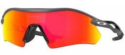 Gafas de Sol - Oakley - OO9495D RADAR PLATE - 9495-03 MATTE CARBON // PRIZM RUBY