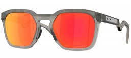 Gafas de Sol - Oakley - OO9533 HSTN SQ - 9533-02  MATTE GREY // PRIZM RUBY