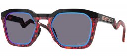 Gafas de Sol - Oakley - OO9533 HSTN SQ - 9533-09  BLACK RED // PRIZM GREY