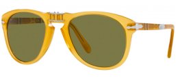 Gafas de Sol - Persol - PO0714SM STEVE MCQUEEN - 204/P1 OPAL YELLOW // GREEN POLARIZED