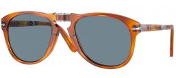 Gafas de Sol - Persol - PO0714SM STEVE MCQUEEN - 96/56 LIGHT HAVANA // BLUE