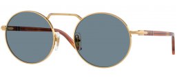 Lunettes de soleil - Persol - PO1019S - 113256  GOLD // LIGHT BLUE