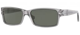 Sunglasses - Persol - PO2803S - 309/58 TRANSPARENT GREY // GREEN POLARIZED