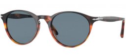 Lunettes de soleil - Persol - PO3092SM - 116056 GRADIENT DARK LIGHT TORTOISE // LIGHT BLUE