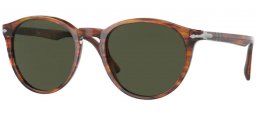 Sunglasses - Persol - PO3152S - 115731 STRIPED BROWN // GREEN