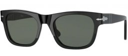 Sunglasses - Persol - PO3269S - 95/58 BLACK // GREEN POLARIZED
