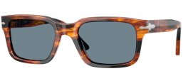 Gafas de Sol - Persol - PO3272S - 123556  STRIPED BLACK BROWN // BLUE