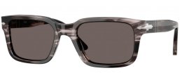Gafas de Sol - Persol - PO3272S - 1238B1  STRIPED BLACK GREY // DARK GREY