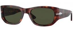 Lunettes de soleil - Persol - PO3307S - 24/31 HAVANA // GREEN