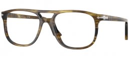 Monturas - Persol - PO3329V GRETA - 1237 STRIPED BLACK OLIVE GREEN