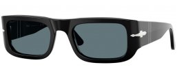 Lunettes de soleil - Persol - PO3362S - 95/3R BLACK // DARK BLUE POLARIZED