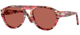 Lunettes de soleil - Persol - PO3370S - 1220H2  CYCLAMEN PERSIMMON // BROWN