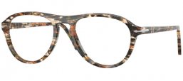 Lunettes de vue - Persol - PO3371V LYNN - 1221  PIRATE BLACK AMBER BROWN