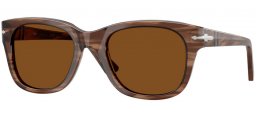 Lunettes de soleil - Persol - PO3372S - 120857  STRIPED BROWN // BROWN POLARIZED