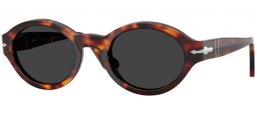Lunettes de soleil - Persol - PO3378S LORIS - 24/48 HAVANA // DARK GREY POLARIZED